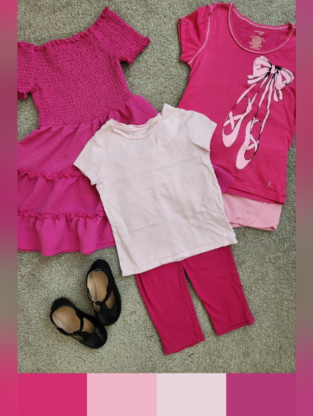Girls 6 Mix & Match Bundle | Pink, Ballet, Dance, Fall, School | 5 Pieces